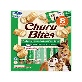 Churu Snacks Bites de Frango com Atum para cães – Multipack 8